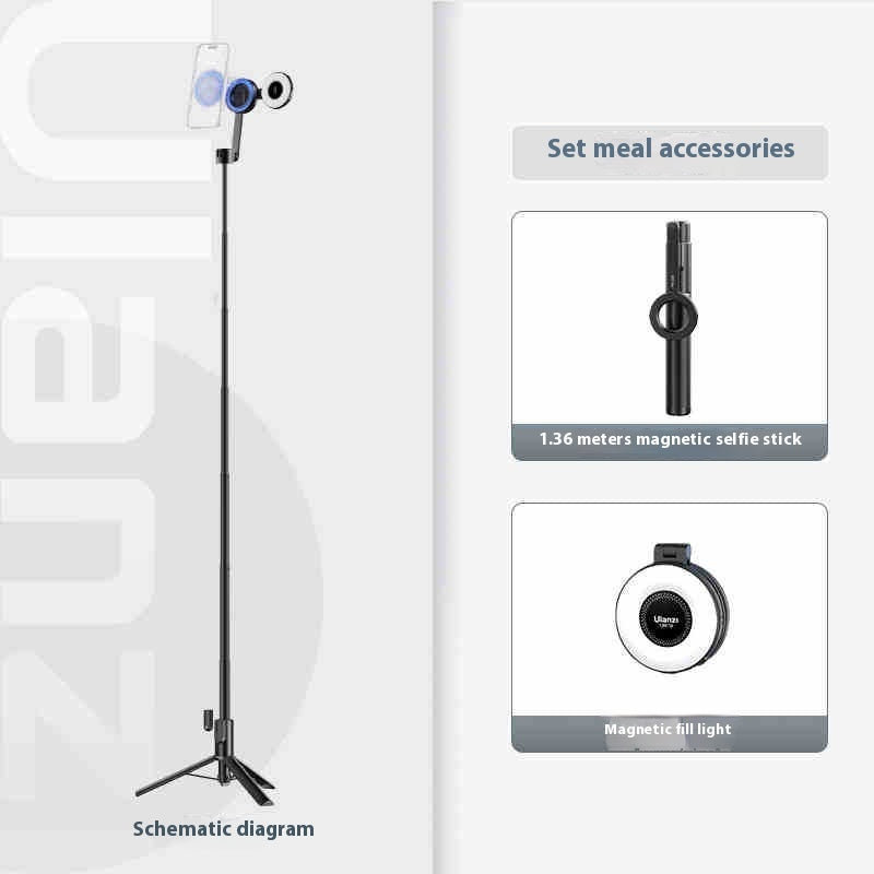 Selfie Stick Bluetooth Selfie For Magnetic Mobile Phone