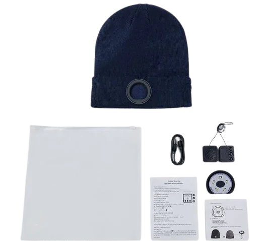 Gorro Auricular Bluetooth con LED Luminoso y Música Inalámbrica