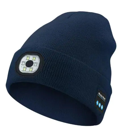 Gorro Auricular Bluetooth con LED Luminoso y Música Inalámbrica